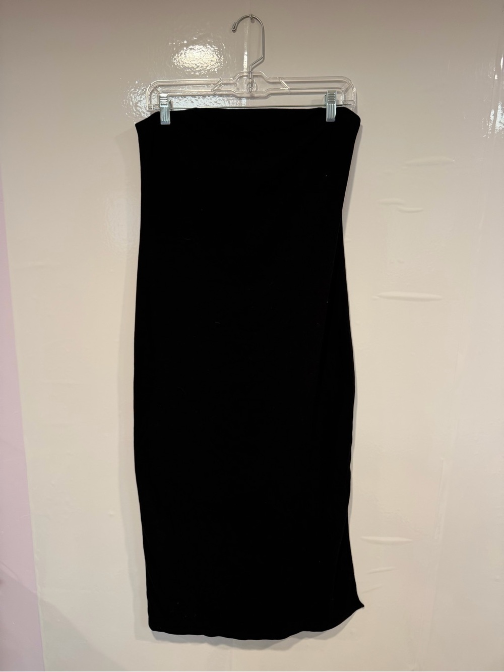 Classic Black Ribbed Old Navy Strapless Dress